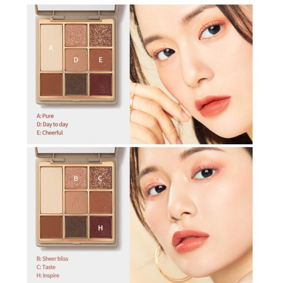 Heart Percent Eye shadow Dote On Mood Eye Palette 03 Vermilion Facets - Picture 4 of 7